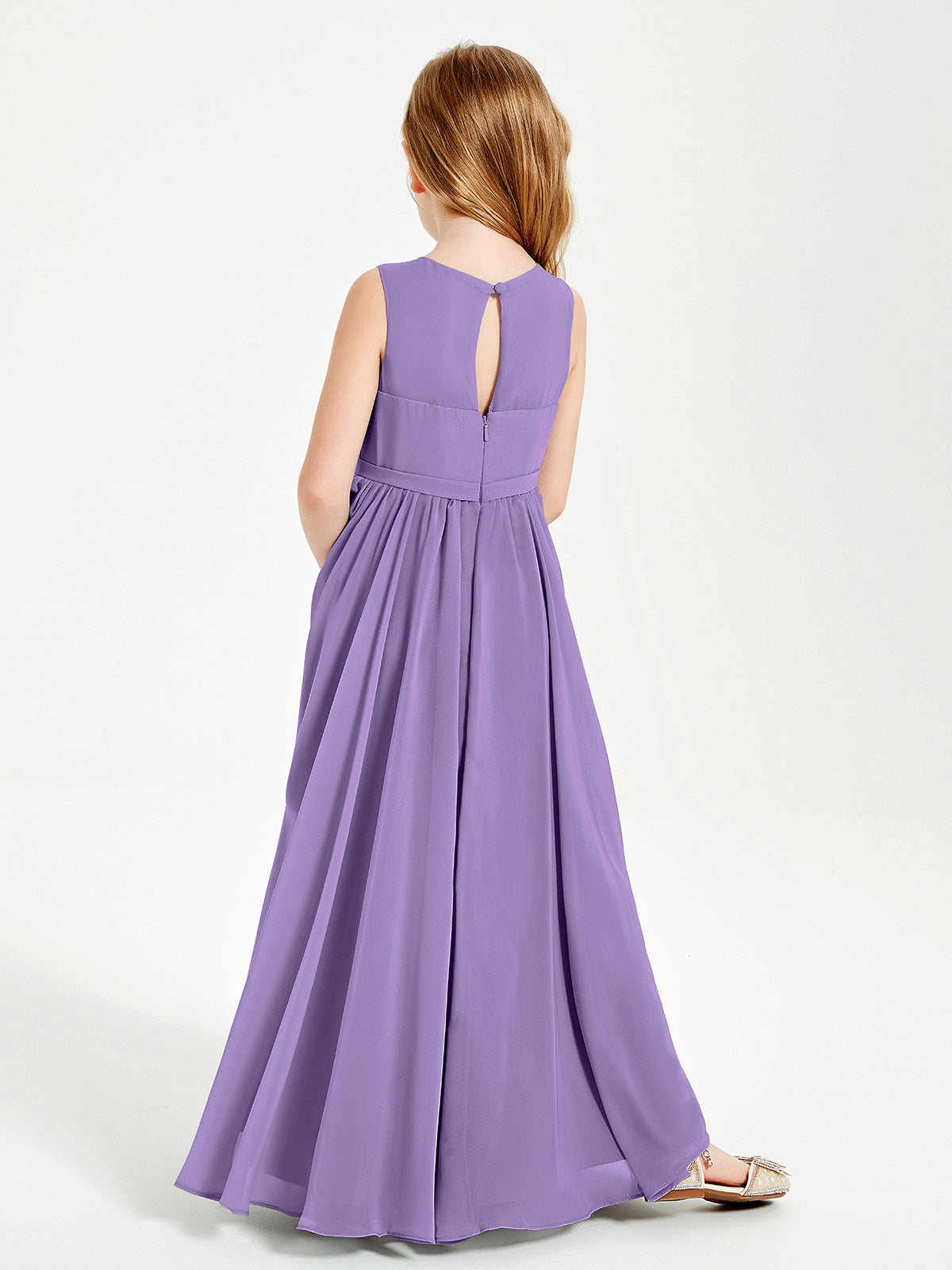 Chic Elegant Sleeveless Dresses for Junior Bridesmaids Tahiti